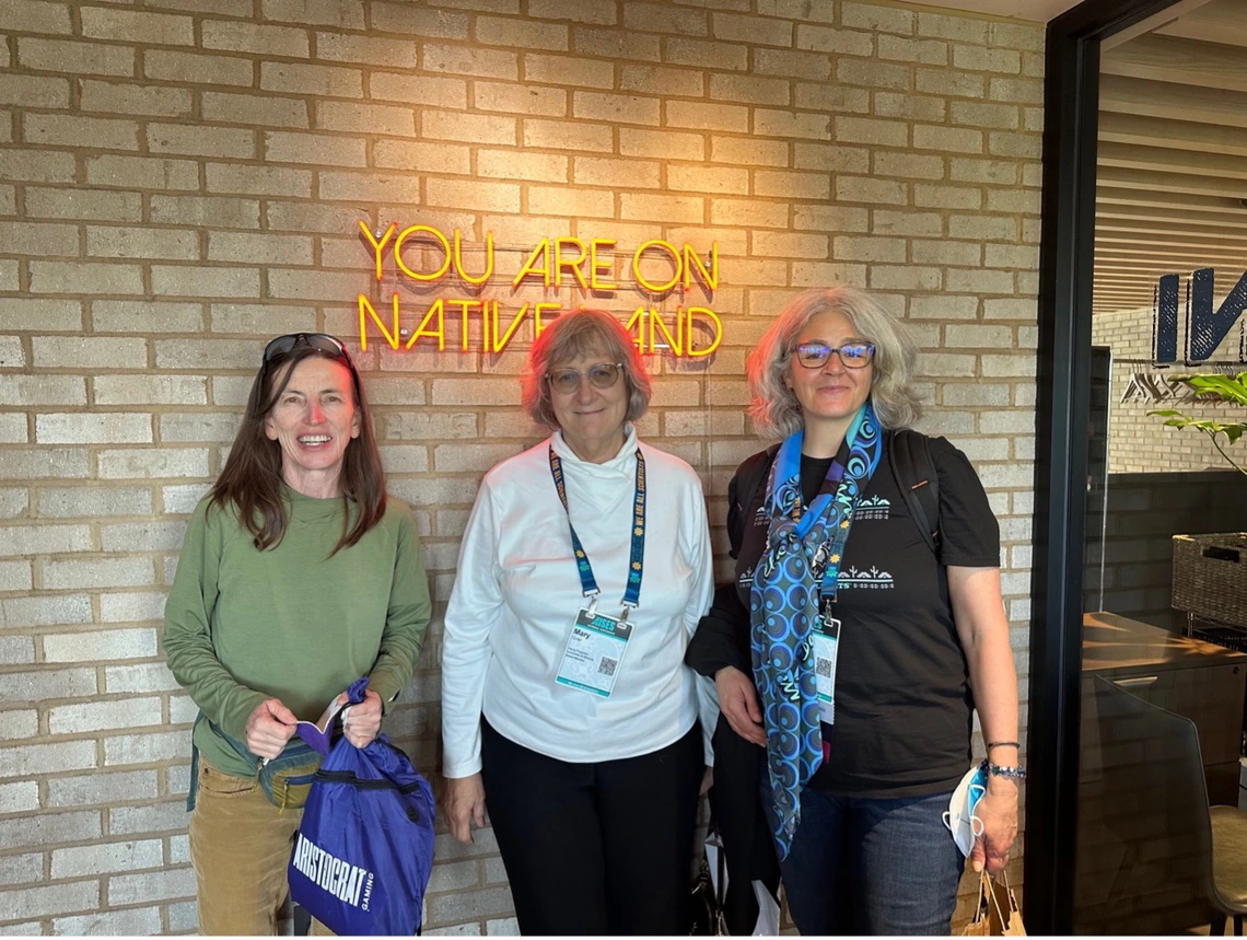 The Haury Program staff and DAF Board member at Owamni Restaurant, honoring the Native American people and food systems of the region.