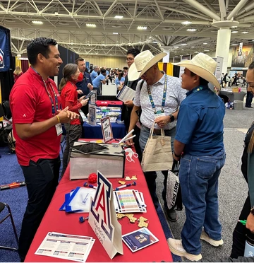 University of Arizona Haury Program booth at the 2025 AISES College and Career Fair